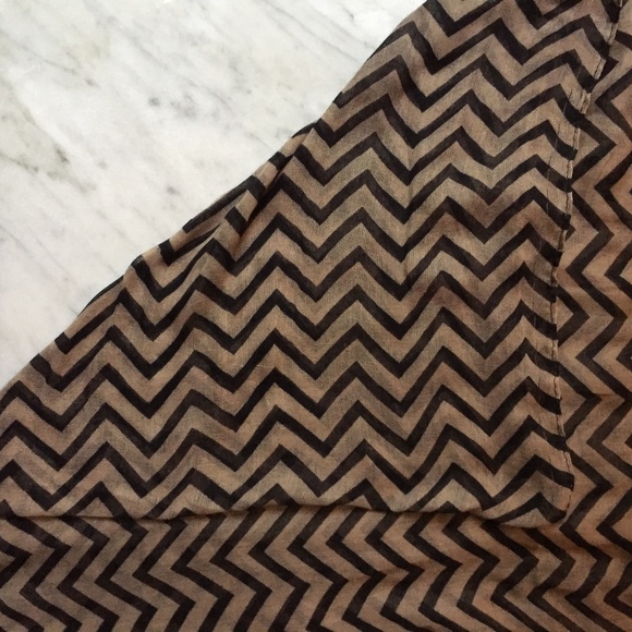 Sheer Chevron Infinity Scarf - Picture 2 of 4